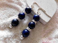 Modisch elegante Lapis Lazuli Ohrringe
